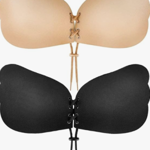 Adhesive Invisible Lift Up Bras 2 Pairs Black/Beige